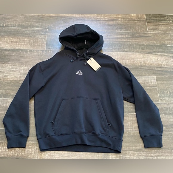 Nike Unisex Medium ACG Therma-FIT Fleece Pullover Hoodie - Black (DH3087-013) - Picture 4 of 9